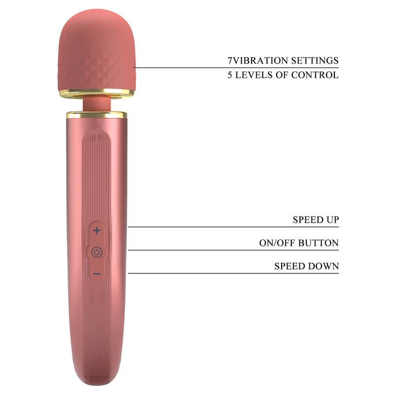 Masajeador USB Silicona Rosa 9