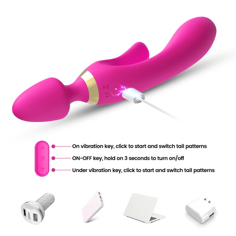 Masajeador y Vibrador Rosa 7