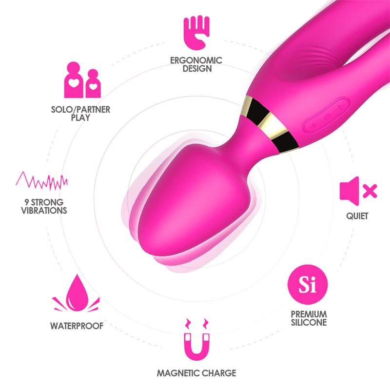 Masajeador y Vibrador Rosa 5