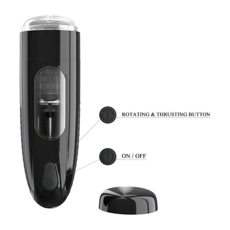 Masturbador Automático Marlos con Vibración y Movimiento USB 11