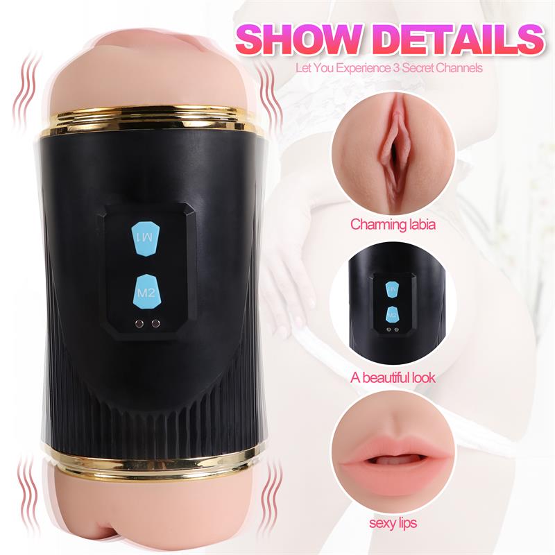 Masturbador Doble Vagina y Boca Kay 3