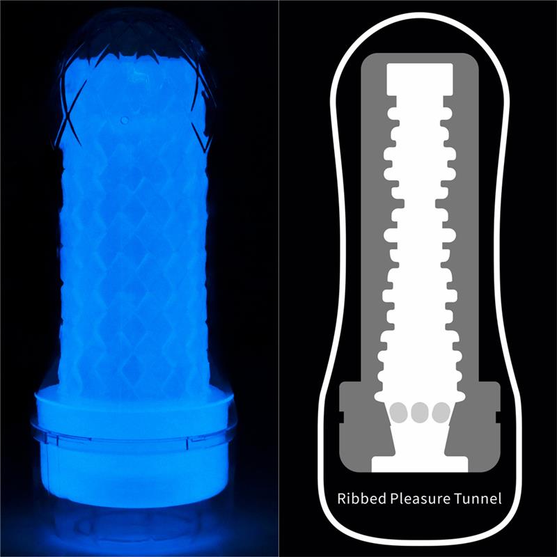 Masturbador Masculino Lumino Luz Azul 9