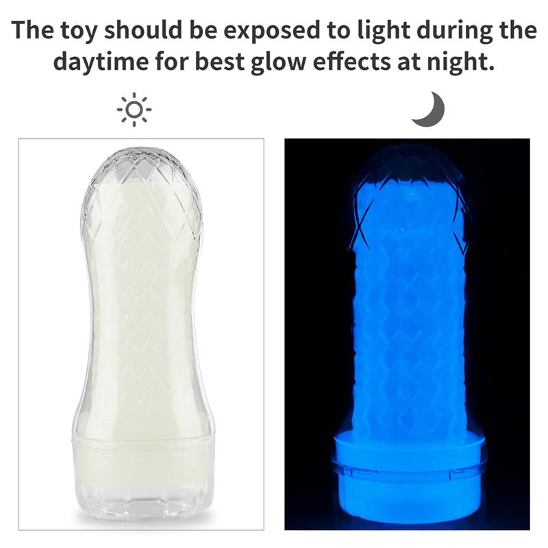 Masturbador Masculino Lumino Luz Azul 10