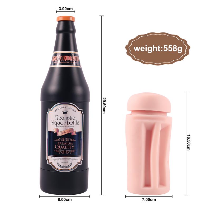 Masturbador Masculino Vagina Sonya Botella Cerveza 7