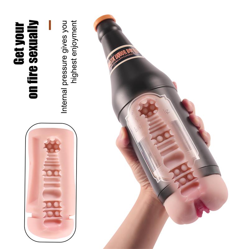 Masturbador Masculino Vagina Sonya Botella Cerveza 5
