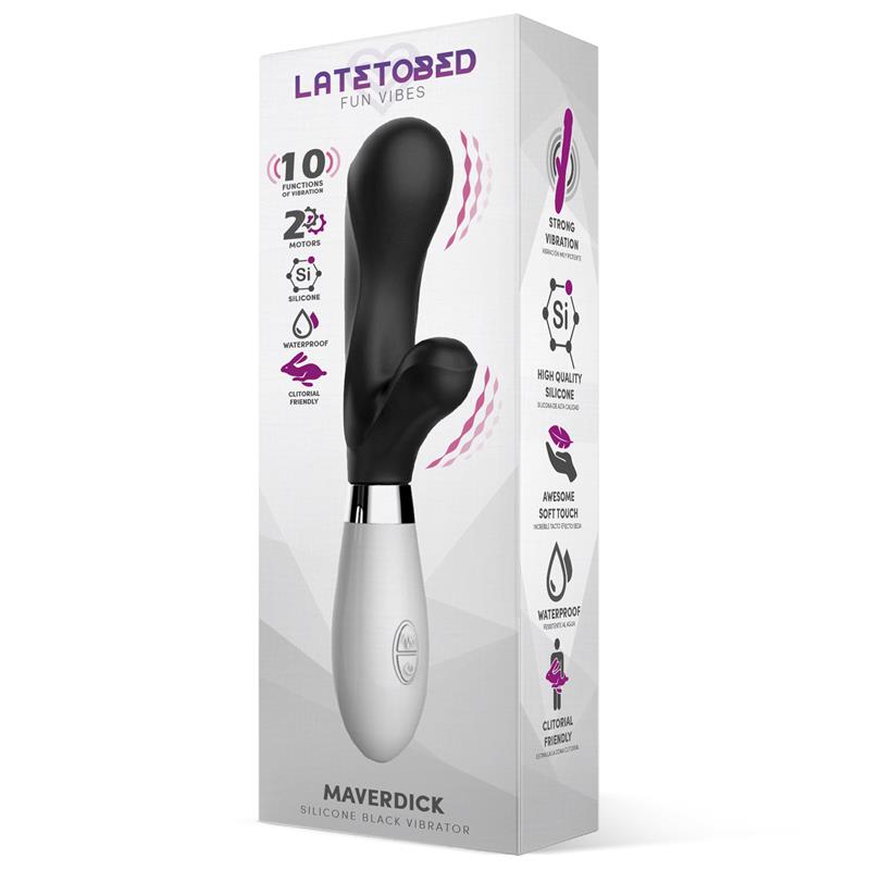 Maverdick Vibrador Silicona Negro 2