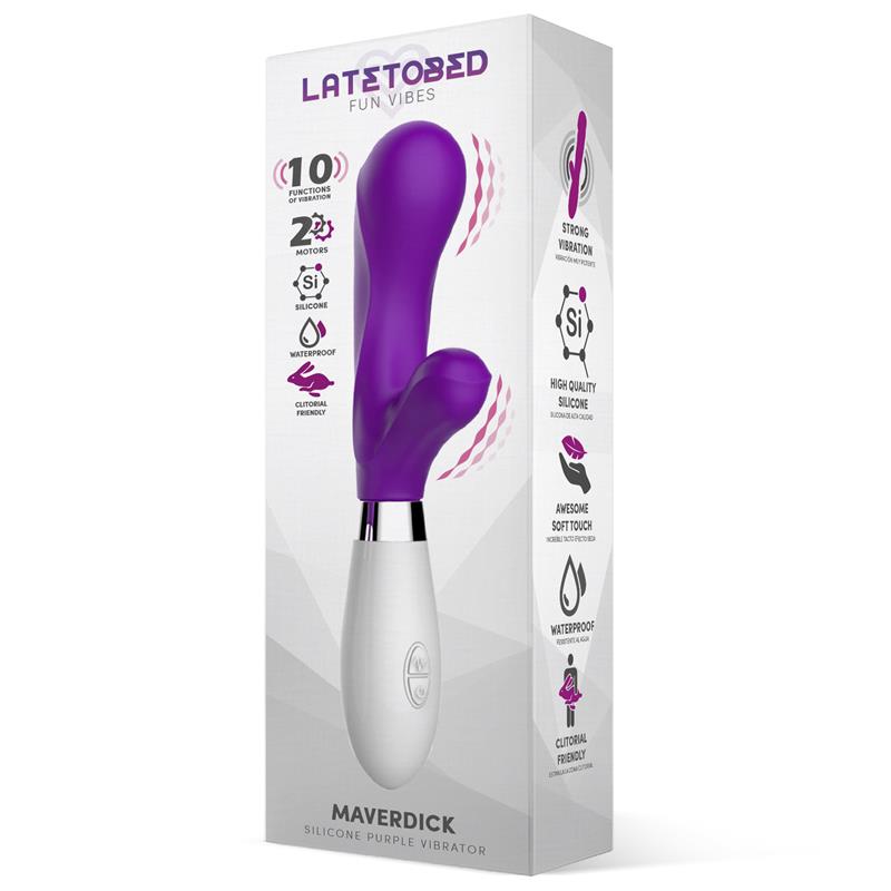 Maverdick Vibrador Silicona Púrpura 2