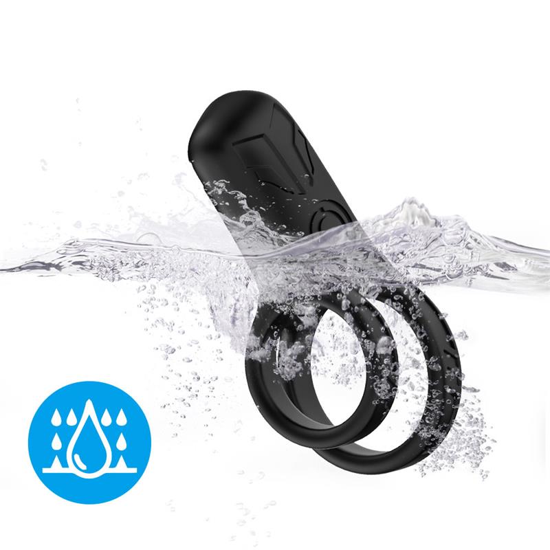 Mecha-style Anillo Doble para el Pene con Vibracion 13