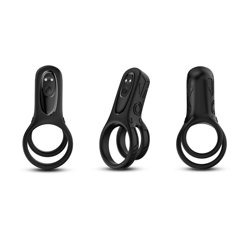 Mecha-style Anillo Doble para el Pene con Vibracion 10
