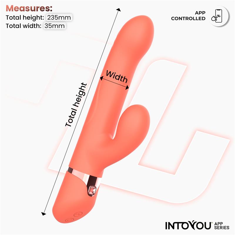 Mindy Vibrador con Anillo de Bolas Up and Down, Finger y Pulsación con APP