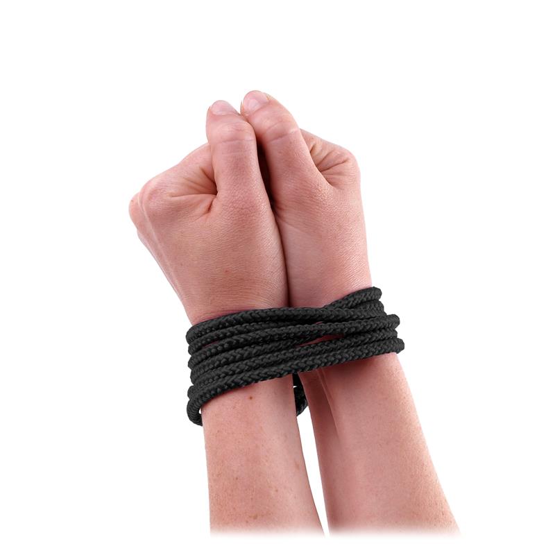 Mini Cuerda de Seda Negro