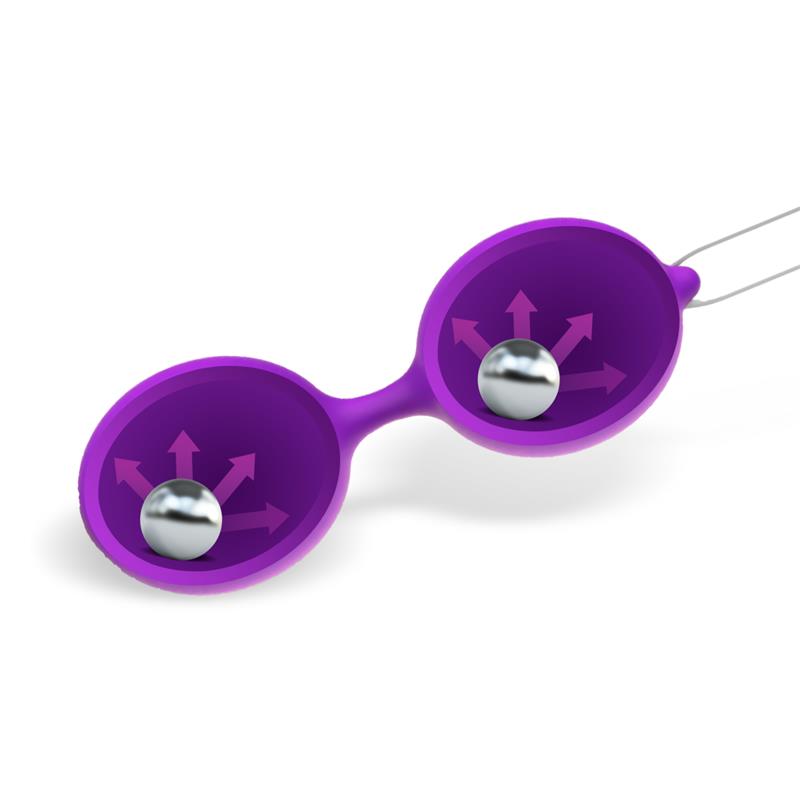 Misha Bola de Kegel Doble Silicona Púrpura 5