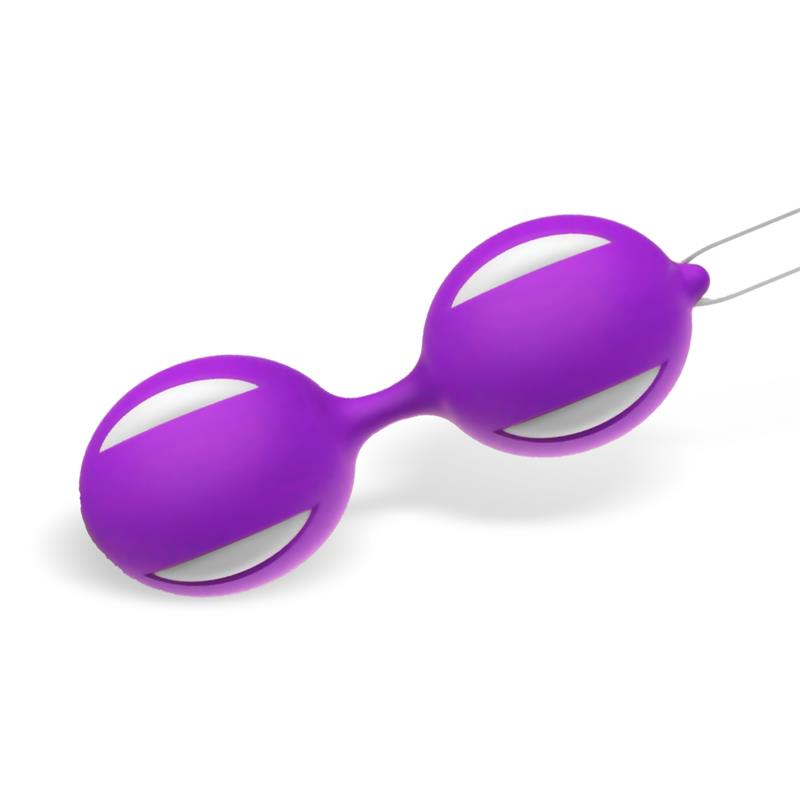 Misha Bola de Kegel Doble Silicona Púrpura 4