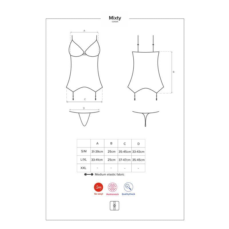 Mixty Corset y Tanga Talla L/XL 3