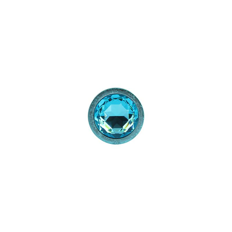 Nebula Blue Gem Plug Anal con Joya en la Base Talla M