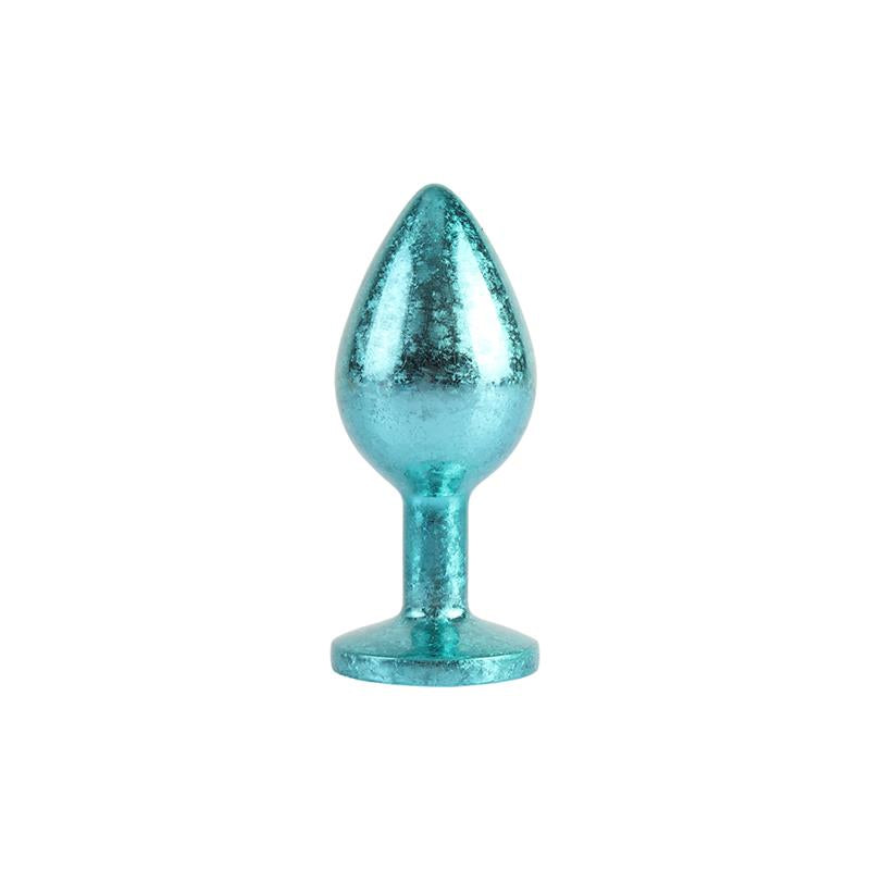 Nebula Blue Gem Plug Anal con Joya en la Base Talla M