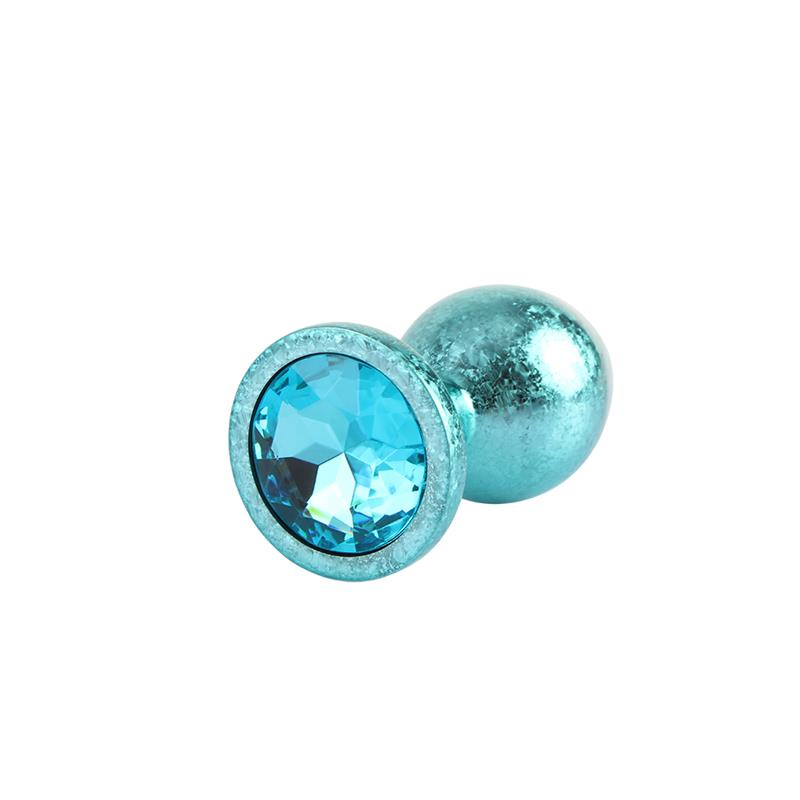Nebula Blue Gem Plug Anal con Joya en la Base Talla M
