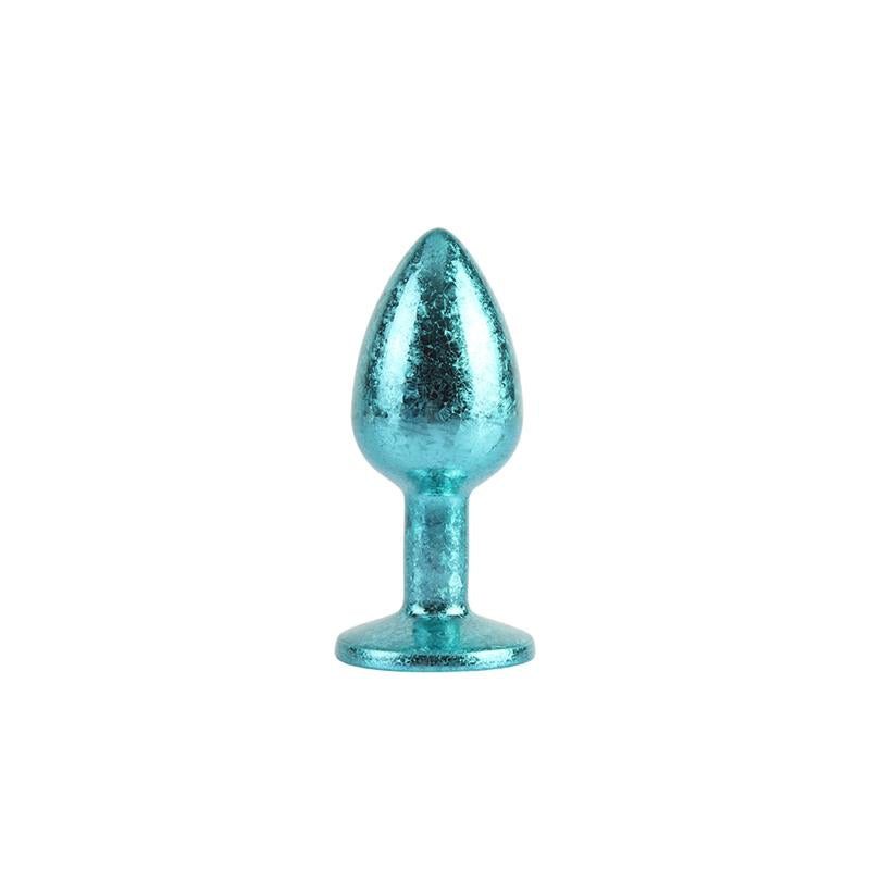 Nebula Blue Gem Plug Plug Anal con Joya en la Base Talla S