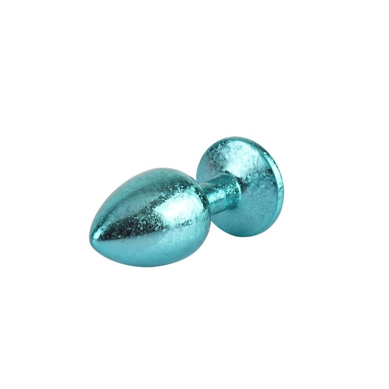 Nebula Blue Gem Plug Plug Anal con Joya en la Base Talla S