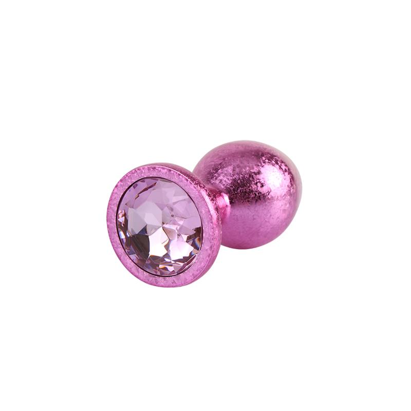 Nebula Pink Gem Plug Anal con Joya en la Base Talla M