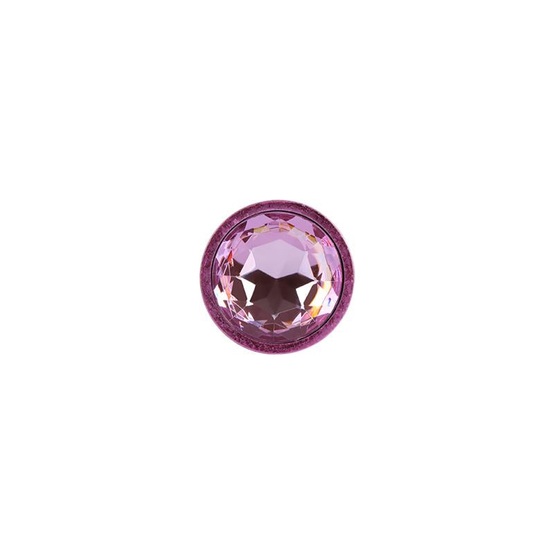 Nebula Pink Gem Plug Anal con Joya en la Base Talla S