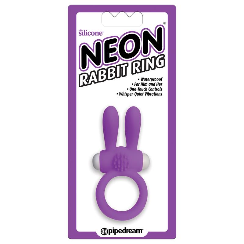 Neon Anillo Rabbit Color Púrpura