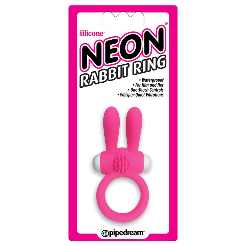 Neon Anillo Rabbit Color Rosa
