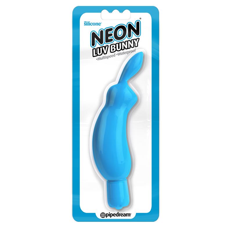Neon Mini Vibrador Luv Bunny Azul