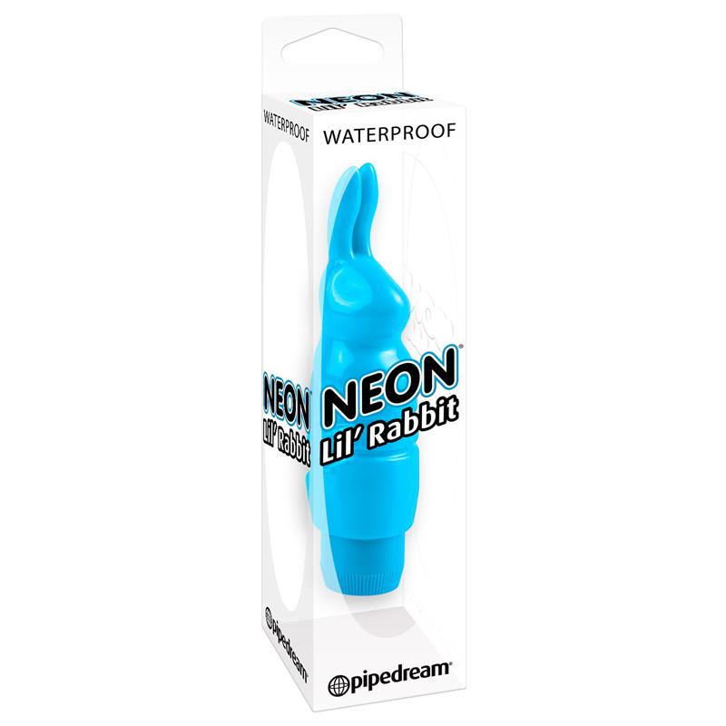 Neon Mini Vibrador Luv Touch Rabbit Azul