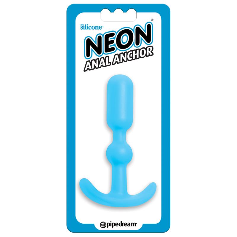 Neon Plug Anal Ancho Azul
