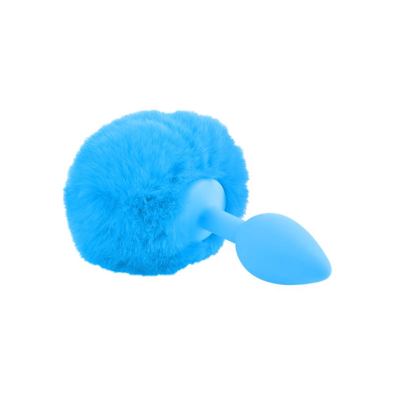 Neon Plug Anal con Cola Azul