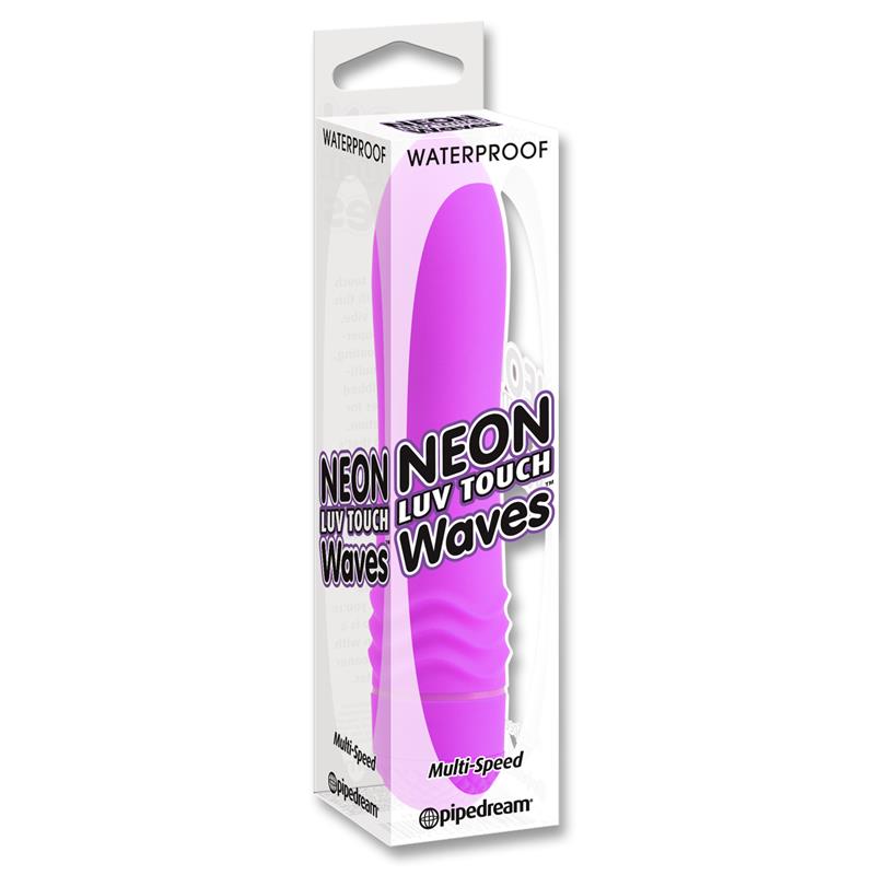 Neon Vibrador Luv Touch Waves Púrpura