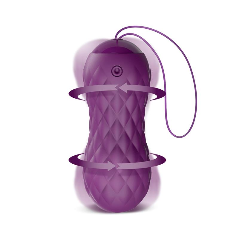 Nima Huevo Vibrador con Movimiento Wave Control Remoto USB Silicona Púrpura 3