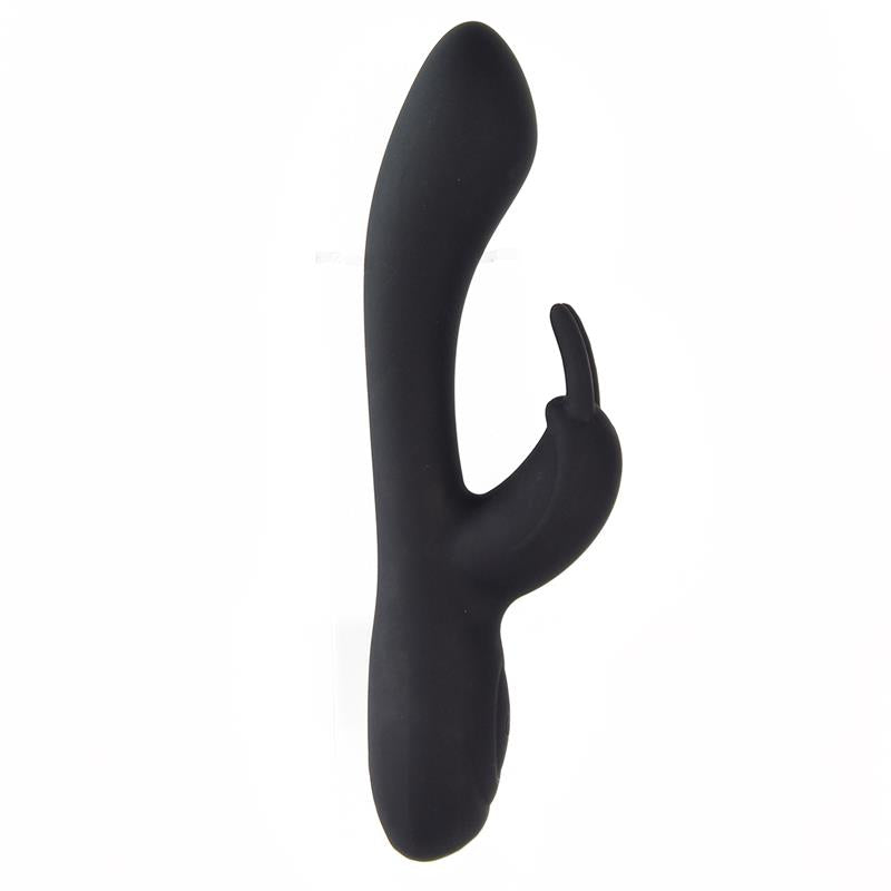 Noir Vibrador Silicona Líquida Inyectada 2 Motores USB 4