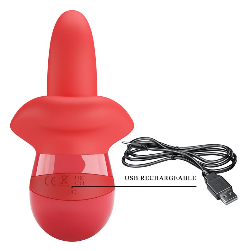 Obelia Estimulador con Vibración y Movimiento Lengua