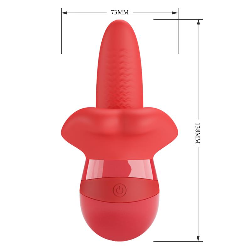 Obelia Estimulador con Vibración y Movimiento Lengua