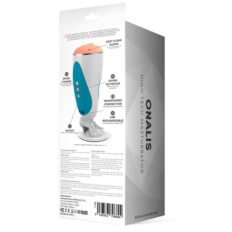 Onalis High Tech Masturbador Sistema Gemidos y Vibración Vagina USB 3