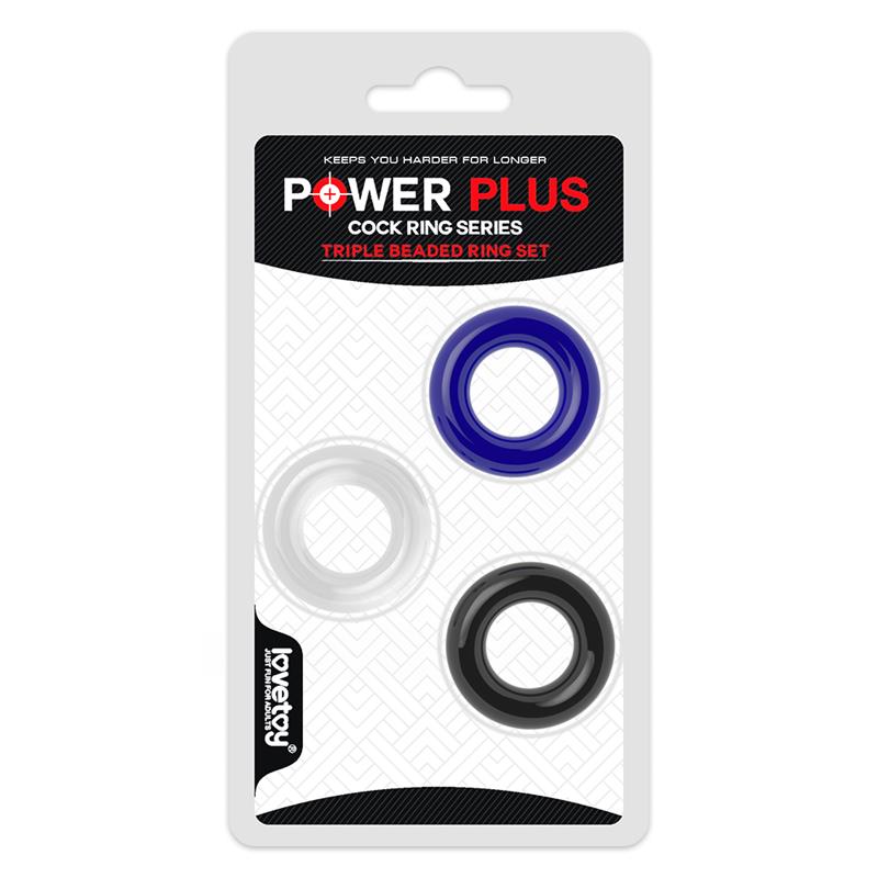 Pack de 3 Anillos para el Pene Power Plus 2
