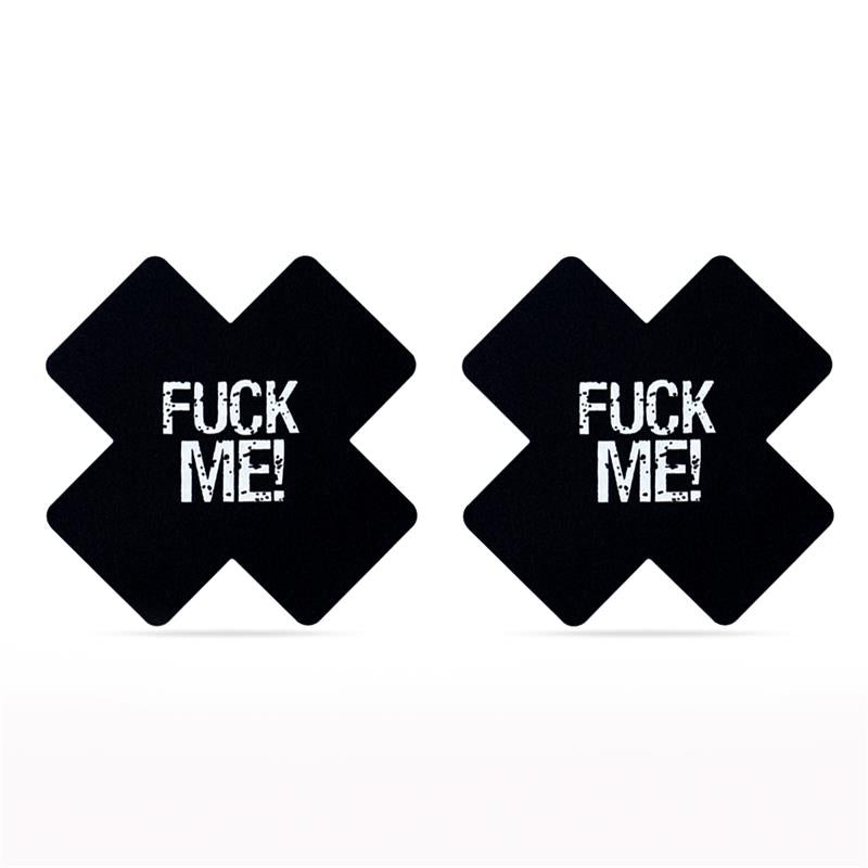 Pack Pezoneras Cruz Negro y Rosa FUCK ME 4