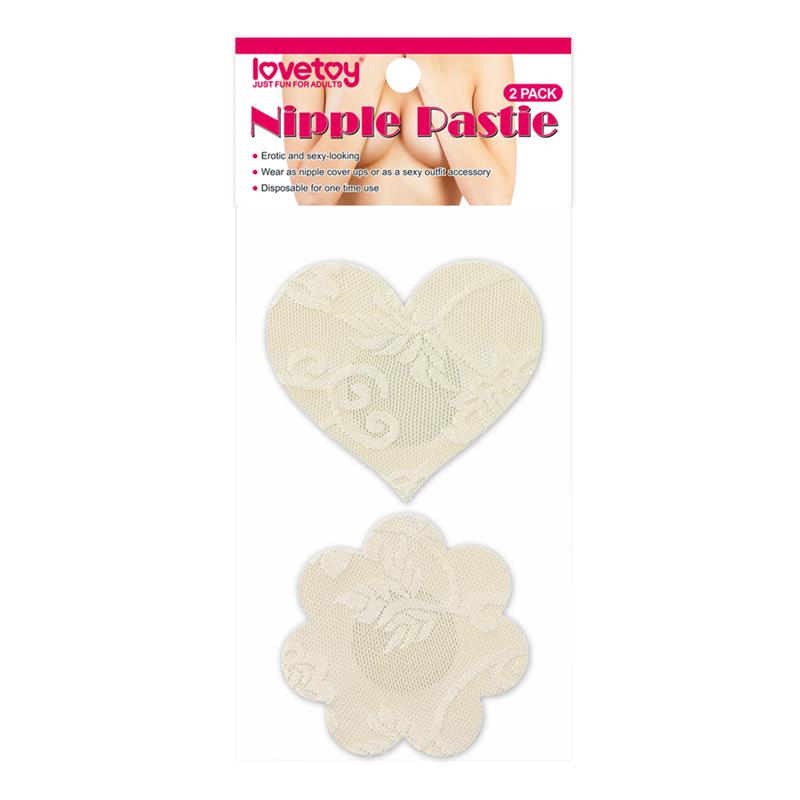 Pack Pezoneras Flor y Corazón Beige 2