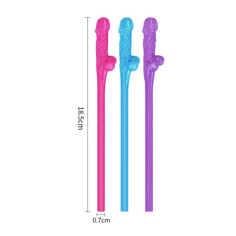 Pajitas Pene Vario Color Pack de 9 5