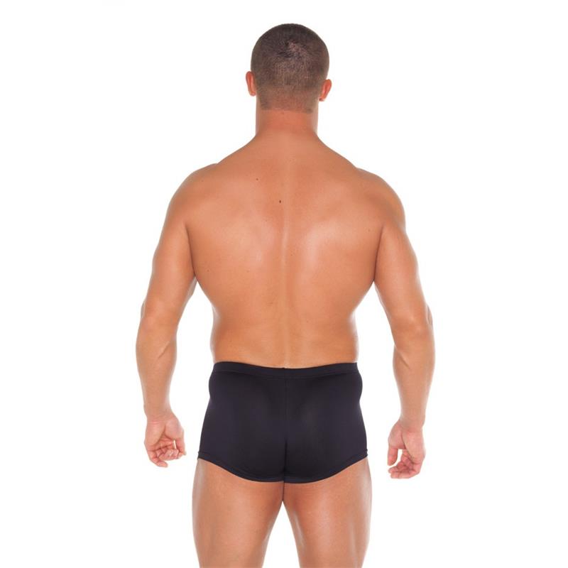 Pantalones Cortos con 2 Cremalleras Negro Talla Unica 2