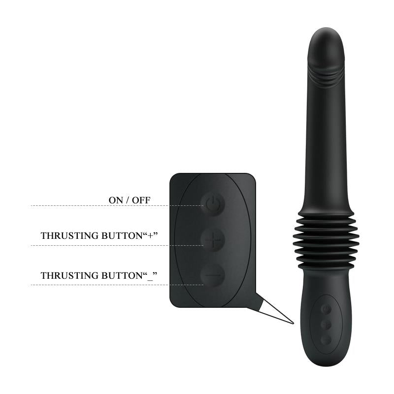 Pazuzu Vibrador con Thrusting USB Silicona 7