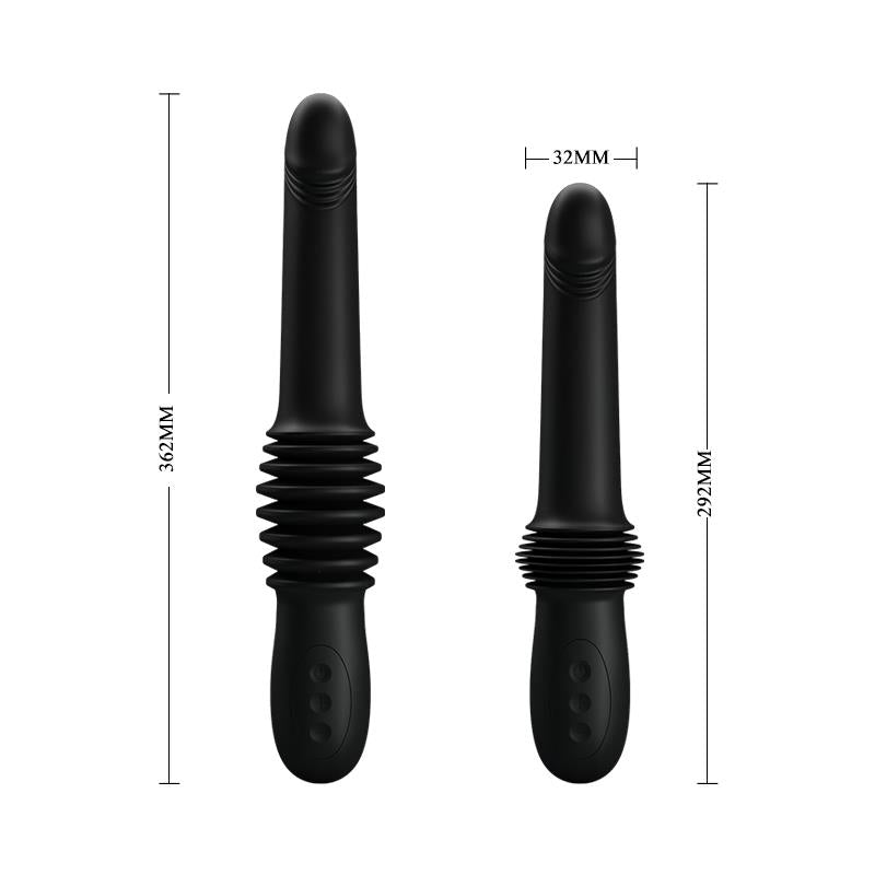 Pazuzu Vibrador con Thrusting USB Silicona 8