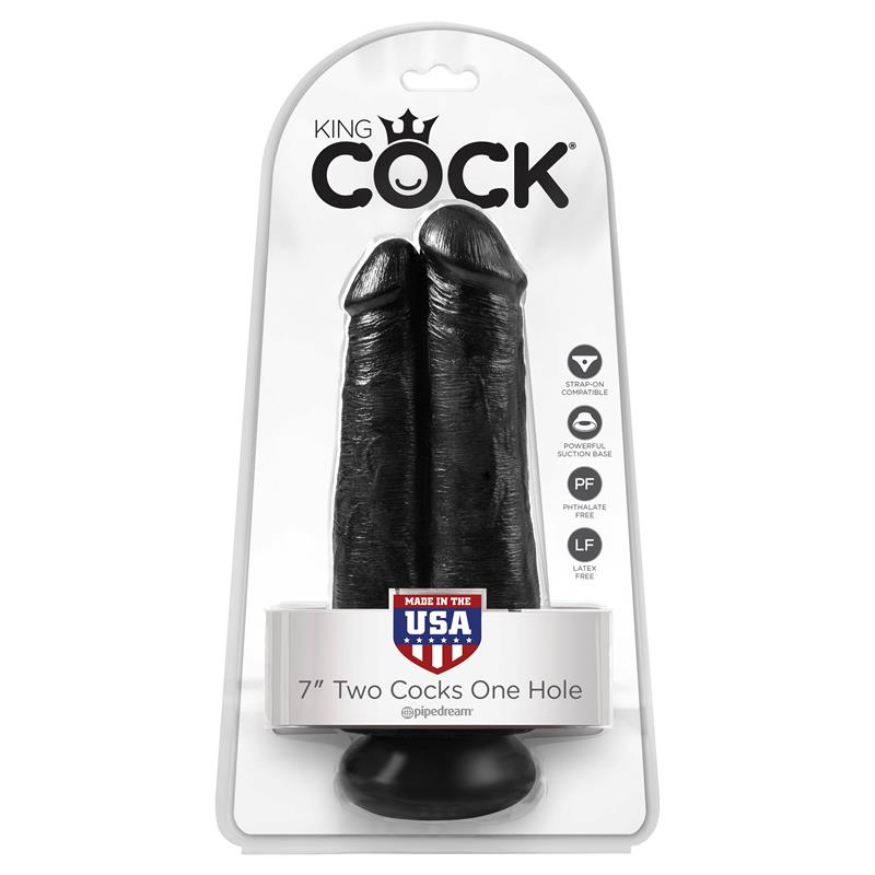 Pene Doble Two Cocks One Hole Negro 7