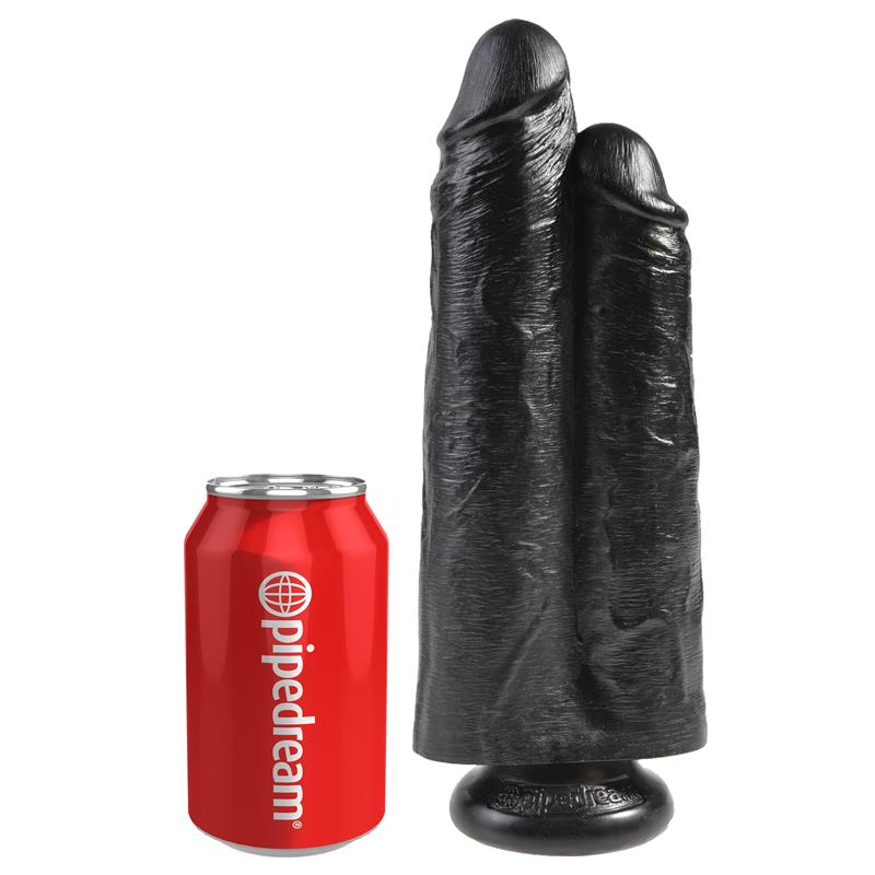 Pene Dole Two Cocks One Hole Negro 9