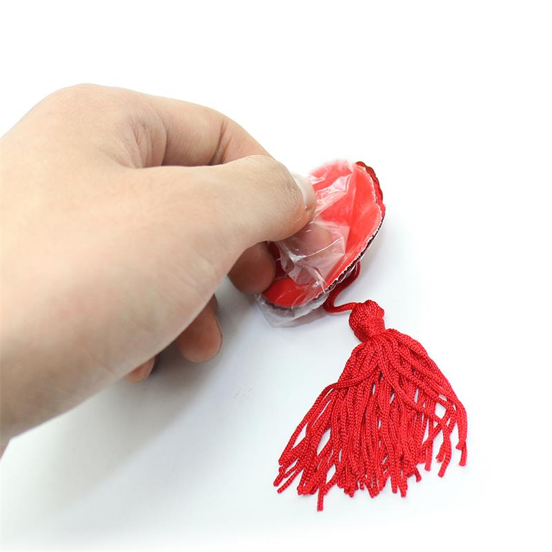 Pezoneras Forma Corazón Autoadhesivas con Lentejuelas Rojo 5