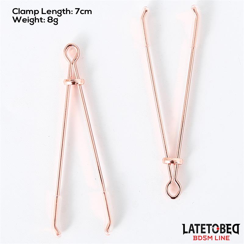 Pinzas para Pezones Color Oro Rosa, imagen 5