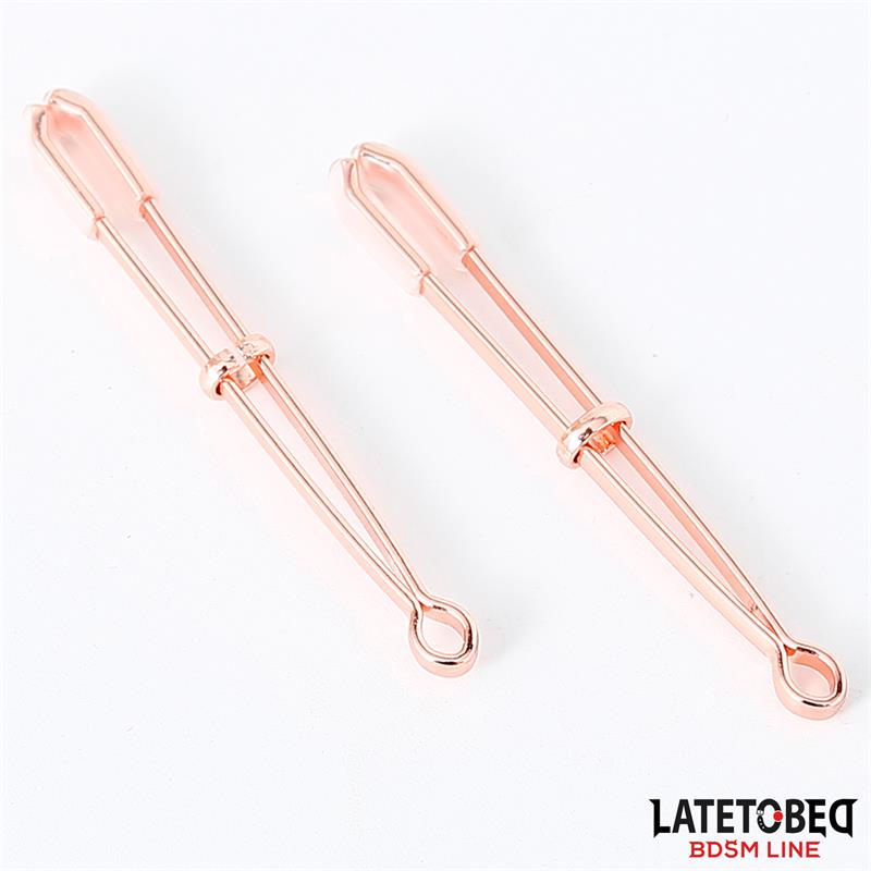 Pinzas para Pezones Color Oro Rosa, imagen 2