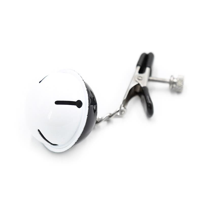 Pinzas para Pezones con Cascabeles Blanco/Negro 5